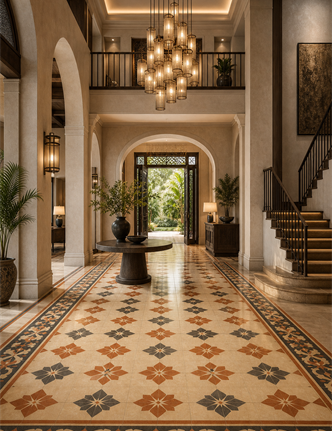 Grand Athangudi entrance hall