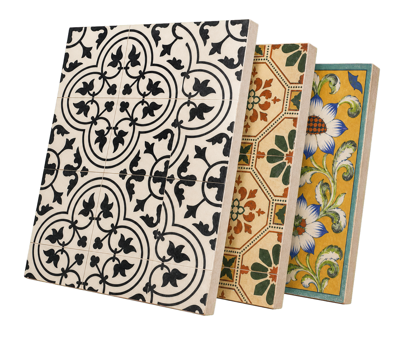 Athangudi tile sample boards